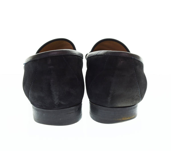 グッチ GUCCI SPORT SUEDE NERO スウェード ネロ ホースビット ローファー  110 0009 メンズ靴 ローファー ブラック 43 1/2 103S-1134