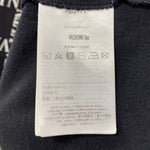 ヴァレンティノ VALENTINO  VLTNグリットプリントオーバーサイズTシャツ RV0MG01UUVC Tシャツ ブラック Lサイズ 201MT-3352