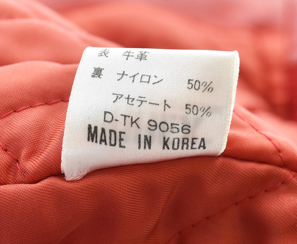 アビレックス AVIREX 90's 90年代 レザー スタジャン ラグラン スタジアムジャンパー ジャケット レッド Sサイズ 103MT-3102