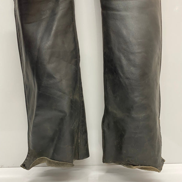【曜日割引対象外】 バンソン VANSON レザーチャップス ライディングパンツ レザーパンツ USA製 ボトムスその他 ブラック 23サイズ 201MB-1004 VB