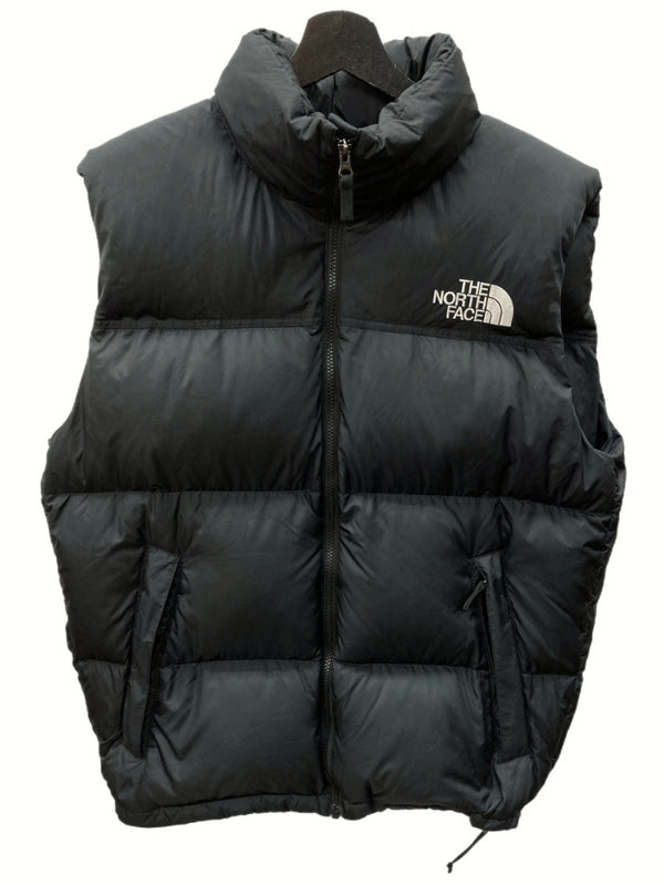 ザノースフェイス THE NORTH FACE NUPTSE DOWN VEST ヌプシ ダウンベスト ロゴ 刺繍 BLACK 黒 ND92232 XL ベスト ワンポイント ブラック 104MT-687