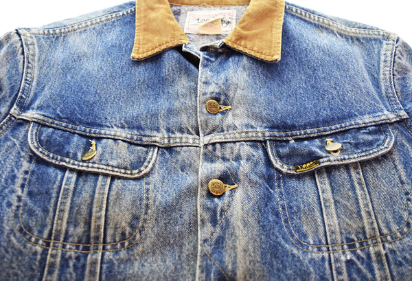 リー Lee 70s70年代 ビンテージSTORM RIDER ストームライダー ブランケットライナー デニムジャケット 44L ジャケット ブルー 103MT-3275