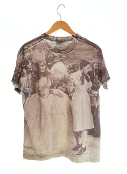 US US古着 THE WIZARD OF OZ Over Print S/S Tee STANLEY DESANTIS オズの魔法使い 半袖 Tシャツ 茶 Tシャツ ブラウン Mサイズ 103MT-1590