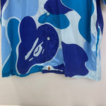 ア ベイシング エイプ A BATHING APE Camo Open Collar Shirt 001SRJ201002I 半袖シャツ ブルー 2XLサイズ 201MT-3909