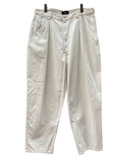 ダブルアールエル RRL 90s CHINO PANTS チノ パンツ ワーク 三ツ星タグ USA製 トラウザーズ Ralph Lauren 白 無地 チノパン ホワイト 104MB-338