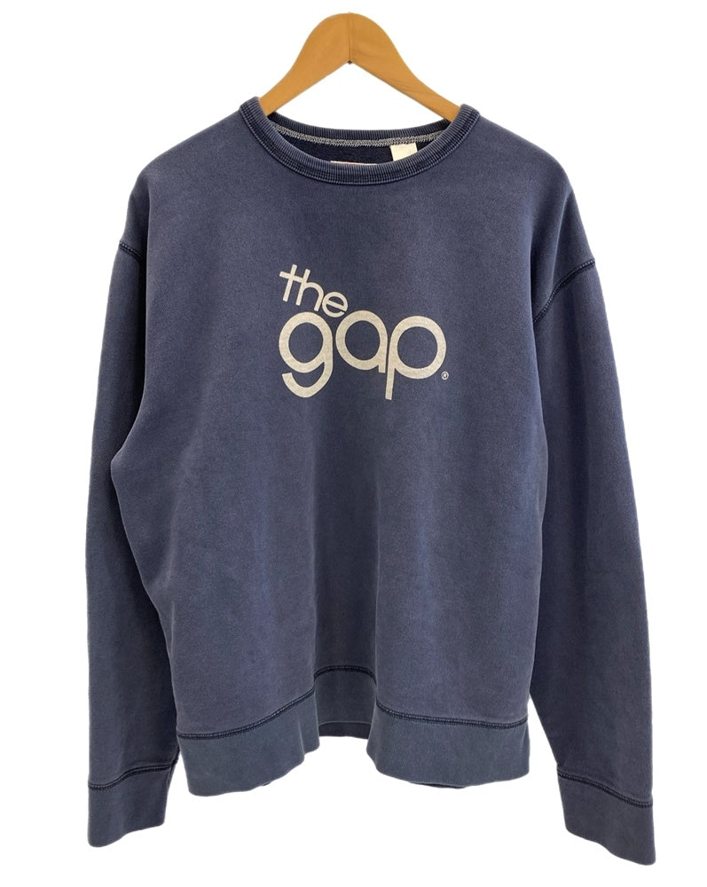 ギャップ GAP オールドギャップ 小文字ロゴ スウェット ネイビー