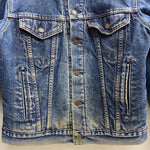 【曜日割引対象外】 リーバイス Levi's 90's 70506-0316 USA製 裏地ブランケット デニム ジャケット ブルー 40サイズ 201MT-4736 VB