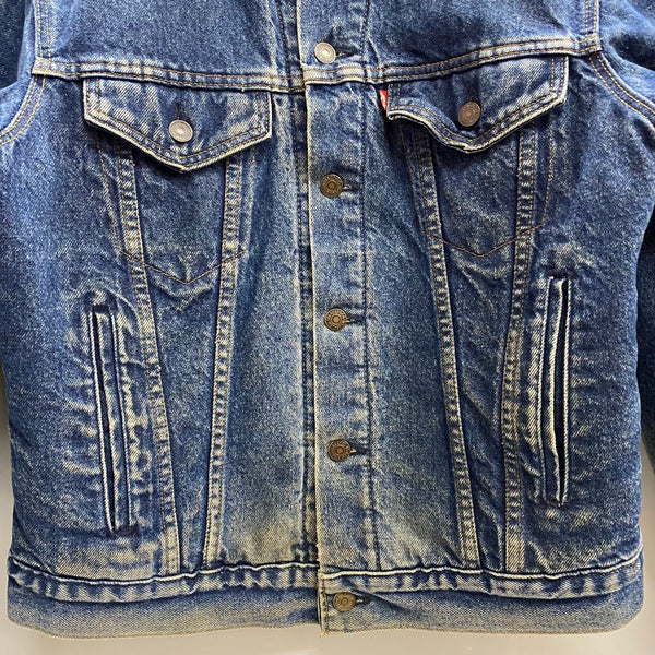 【曜日割引対象外】 リーバイス Levi's 90's 70506-0316 USA製 裏地ブランケット デニム ジャケット ブルー 40サイズ 201MT-4736 VB