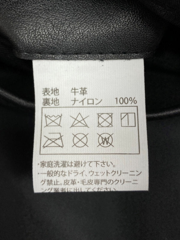 クーティー COOTIE PRODUCTIONS 24AW LSL Leather Vest レザー ベスト ジップアップ アウター 黒 ベスト 無地 ブラック Mサイズ 104MT-2102