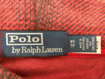 ラルフローレン RalphLauren POLO COUNTRY ポロ カントリー 現行タグ Plaid Brushed-Back Fleece Hoodie プレイド フリース パーカー フーディ RED 赤 パーカ チェック レッド XSサイズ 104LT-211