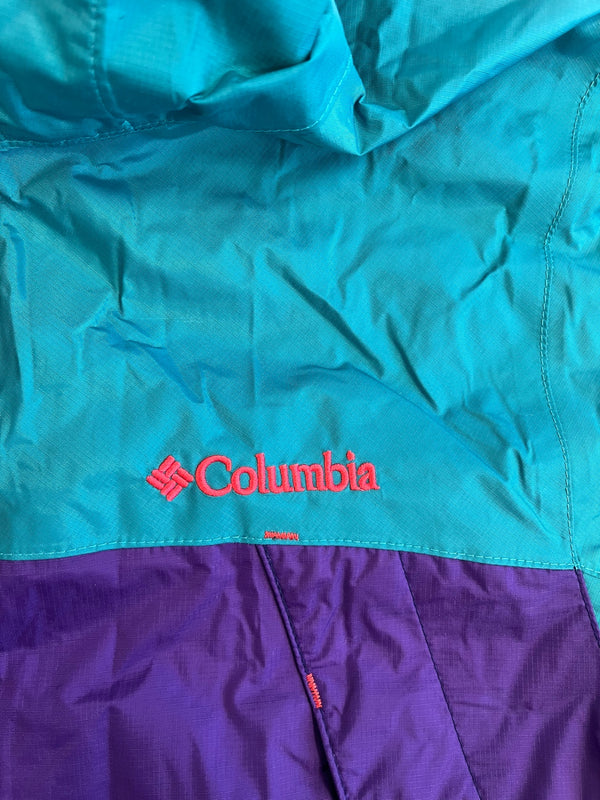コロンビア Columbia ワバシュウィメンズジャケット ナイロンジャケット パープル グリーン PL2660 ジャケット マルチカラー Ｌサイズ 101LT-259