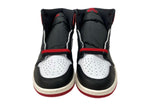 ナイキ NIKE 24年製 AIR JORDAN 1 RETRO HIGH OG BLACK TOE REIMAGINED エア ジョーダン レトロ ハイ ブラック トゥ リイマジンド AJ1 つま黒 白 赤 黒 DZ5485-106 メンズ靴 スニーカー ブラック 27.5cm 104S-717