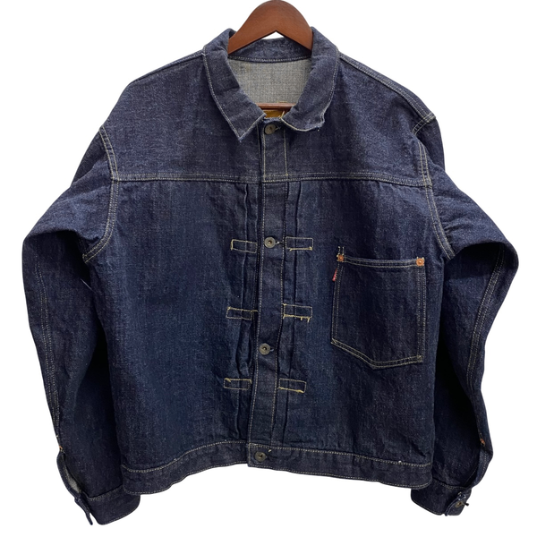 【曜日割引対象外】 ニートスタイル Neat Style KIWAMI WWII ”極み”大戦モデル 錆ボタン デニム ジャケット ブルー 46サイズ 201MT-4697 VB