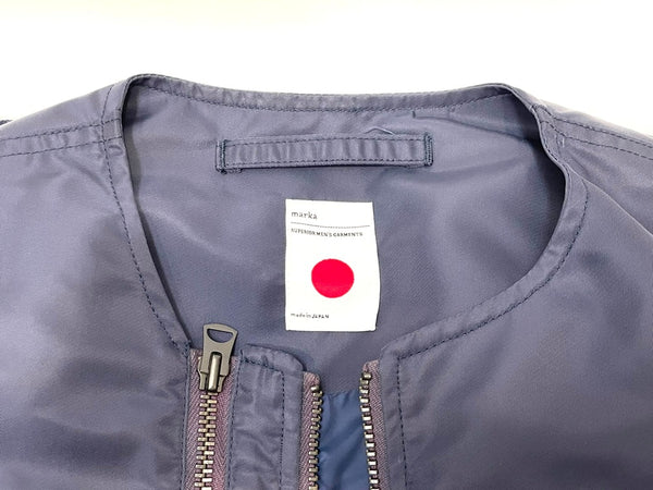 マーカ marka NO COLLAR FLIGHT JACKET 66NYLON フライト ナイロン ジャケット M14A-04BL01C 3 ネイビー 601MT-69
