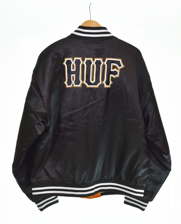 ハフ HUF BACK 2 BACK REVERSIBLE JACKET リバーシブル ジャケット ボンバージャケット 黒 JK00451 ジャケット ブラック Lサイズ 103MT-2686