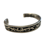 シルバー Silver 平打バングル 唐草模様 メンズジュエリー・アクセサリー バングル シルバー 101goods-183