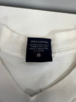 ステューシー STUSSY 90's 90年代 紺タグ OLD STUSSY old school flavor スキーヤー プリント MADE IN USA アメリカ製 VINTAGE ヴィンテージ シングルステッチ Tシャツ ホワイト Sサイズ 101MT-4563