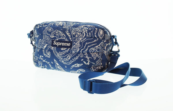 シュプリーム SUPREME 22FW Puffer Side Bag Blue Paisley パファー サイドバッグ ブルー ペイズリー柄 バッグ メンズバッグ ショルダーバッグ・メッセンジャーバッグ ブルー 103B-62