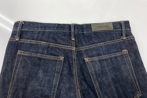 フィアオブゴッド FEAR OF GOD Ancle Slim Zip Jeans アンクル スリム ジップ ジーンズ 青 無地 184108 デニム ブルー THIRTY ONE 104MB-325