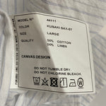 ヤエカ YAECA BUTTON SHIRT REGULAR COLLAR 44111 長袖シャツ ホワイト Lサイズ 201MT-4612