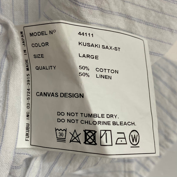 ヤエカ YAECA BUTTON SHIRT REGULAR COLLAR 44111 長袖シャツ ホワイト Lサイズ 201MT-4612