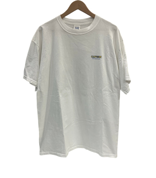 US US古着 90's~00's 90年代～ TULTEX CAPCOM カプコン DINO CRISIS ディノクライシス ゲームT 両面プリント XL Tシャツ ホワイト LLサイズ 101MT-4338