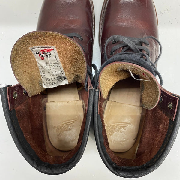 【曜日割引対象外】 レッドウィング RED WING Beckman 8.5D USA製 ブラックチェリー 9011 メンズ靴 ブーツ ワーク ブラウン 26.5cmサイズ 201-shoes1517 VB