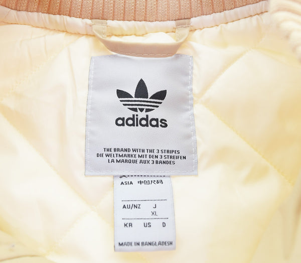 アディダス adidas W BOMBER ロゴ 刺繍 ジャケット HK5232 ジャケット ベージュ LLサイズ 103MT-3121