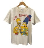 ヴィンテージ vintage 80s ザ・シンプソンズ THE SIMPSONS ANIME Tshirt アニメTシャツ キャラT US古着 ©1989 袖シングル Tシャツ ホワイト Lサイズ 101MT-2973