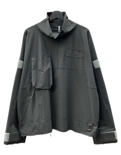 ヒューミス HUMIS 20AW MILITARY TURTLENECK L/S TEE ミリタリー タートルネック ロンT ハイネック プルオーバー 灰 M-T01403 スウェット 無地 グレー Mサイズ 104MT-2113