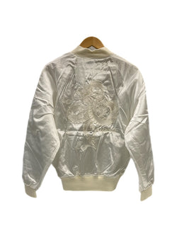 ほしひめ Hoshihime 星姫 スカジャン 龍刺繍 スカジャン サテン 白 F-005 ジャケット ホワイト フリーサイズ 101MT-5385