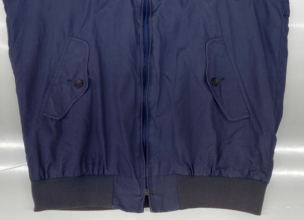 バラクータ BARACUTA G9 HARRINGTON JACKET ハリントン ジャケット スウィングトップ ジップアップ 裏地チェック アウター 紺 サイズ 38 ジャケット 無地 ネイビー 104MT-1679