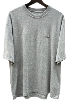 エンノイ ENNOY 23SS クルーネック 半袖 カットソー コットン COTTON 綿 MADE IN JAPAN 日本製 ラバーロゴ GRAY 灰色 SS23BRENCT01NTL Tシャツ ワンポイント グレー Lサイズ 104MT-1751