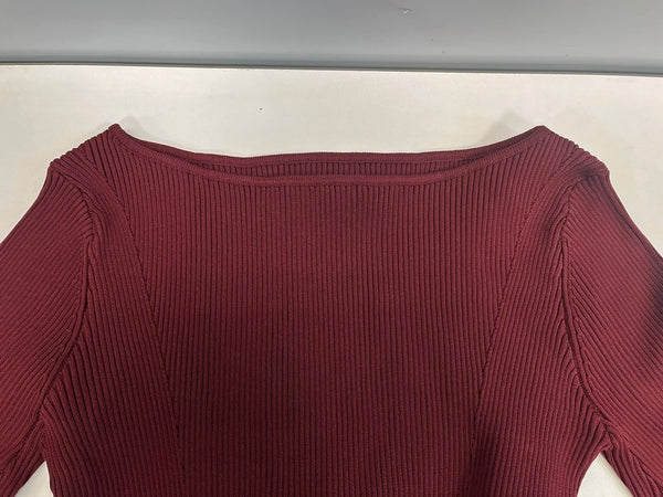 アニュアンス anuans ティアードデザインスリットニットワンピース BURGUNDY バーガンディ 1523531358-0 ワンピース ワインレッド フリーサイズ 101LT-179