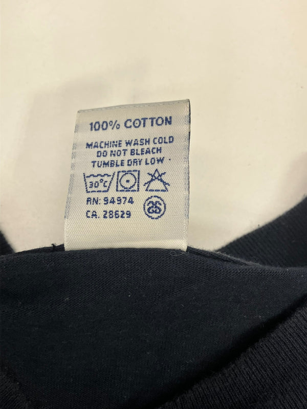 ステューシー STUSSY 90’s~00's OLD STUSSY 銀タグ シールド Sロゴ アメリカ製 MADE IN USA Vintage ヴィンテージ Tシャツ ネイビー Lサイズ 101MT-4482