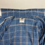 【曜日割引対象外】 ヴィンテージ vintage 50's TOWNCRAFT long-sleeve shirt オープンカラー チェック 長袖シャツ ブルー Mサイズ 201MT-3824 VB