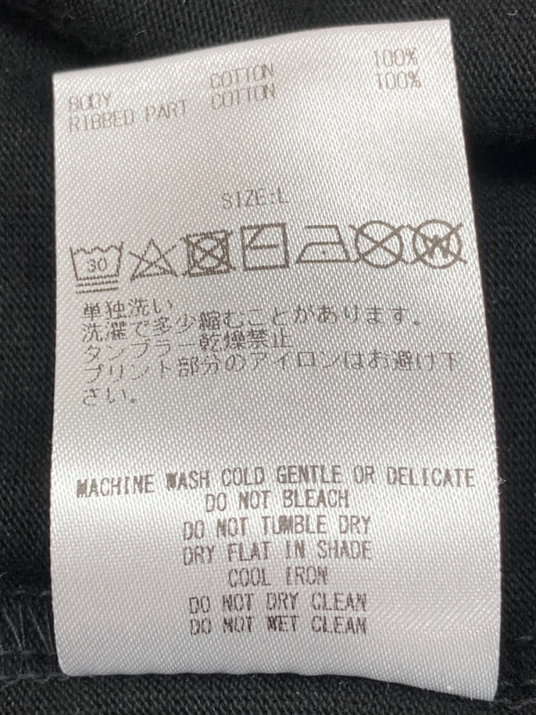 ゴッドセレクション GOD SELECTION XXX 24AW PRINT S/S TEE プリント Tシャツ 半袖 黒 Tシャツ プリント ブラック Lサイズ 104MT-1593