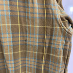 【曜日割引対象外】 キャピタル KAPITAL チェック ネルシャツ リメイク 長袖シャツ 黄色 2サイズ 201MT-3882 VB