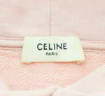 セリーヌ Céline CELINE LOOSE HOODIE ルーズ フーディー COTTON FLEECE コットンフリース LOGO PULLOVER ロゴ プルオーバー 2Y321670Q パーカ ピンク Lサイズ 103MT-1733