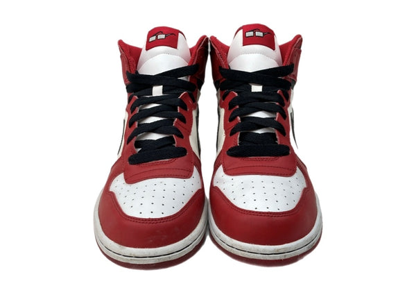 ナイキ NIKE 10年製 BIG NIKE HIGH SPIKE LEE ビック ナイキ ハイ スパイク リー メガネ シューズ 白 赤 黒 336608-101 メンズ靴 スニーカー レッド 27cm 104S-1024