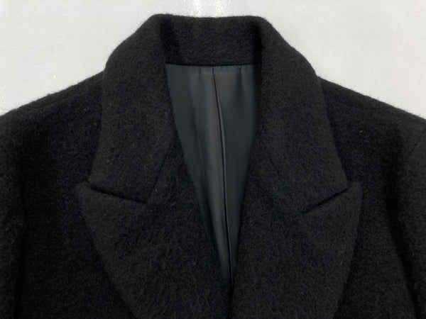 ヨウジヤマモト Yohji Yamamoto 3B テーラード TAILORED JACKET デザインジャケット ダメージ加工 ウール シルク混 シングル フレアスリーブ 日本製 BLACK 黒 FE-J14-139 ジャケット ブラック Sサイズ 104LT-178