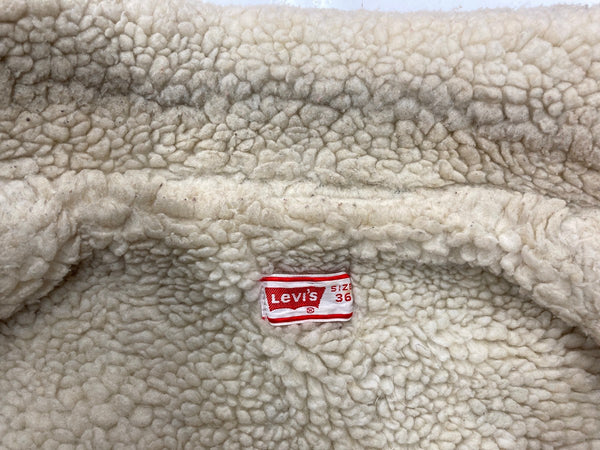 リーバイス Levi's 70s 70年代 ボアジャケット デニム Gジャン トラッカージャケット ボタン裏52 青 紺 サイズ 36 ジャケット 無地 ネイビー 104MT-1990