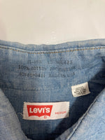 リーバイス Levi's 70s～ US古着  vintage ヴィンテージ シャンブレーシャツ オレンジタブ 七分袖 長袖シャツ ブルー Mサイズ 101MT-3165