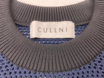 クルニ CULLNI Bi Color Mesh Knit Short Sleeve Pullover メッシュ ニット ショート スリーブ プルオーバー 紺 サイズ 1 トップスその他 ボーダー ネイビー 104MT-1911