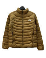 ザノースフェイス THE NORTH FACE THUNDER JACKET サンダー ジャケット PERTEX ジップアップ アウトドア ダウン アウター インナー 茶 ジャケット ロゴ ブラウン Mサイズ 104LT-236