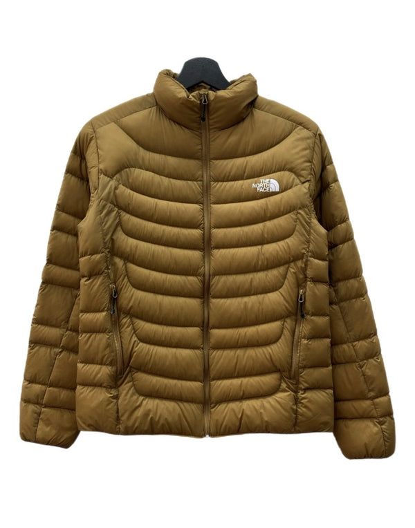 ザノースフェイス THE NORTH FACE THUNDER JACKET サンダー ジャケット PERTEX ジップアップ アウトドア ダウン アウター インナー 茶 ジャケット ロゴ ブラウン Mサイズ 104LT-236