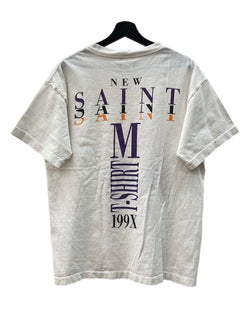 セントマイケル SAINT MICHAEL 21AW LOGO PRINT T-SHIRT ロゴ プリント Tシャツ 半袖 白 SM-A21-0000-009 Tシャツ ロゴ ホワイト Mサイズ 104MT-2008
