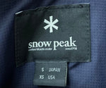 スノーピーク Snow Peak Indigo C /N Anorak Pullover (Marble Effect Print) JK-16SU013 コート 総柄 ネイビー Sサイズ 201MT-2545