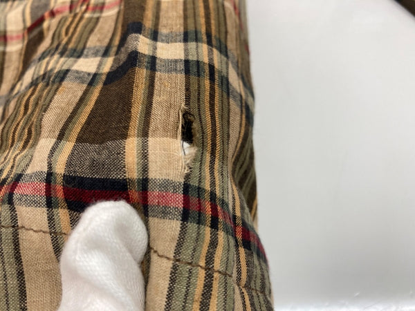 ダブルアールエル RRL 90s 90年代 三ツ星タグ 3B JACKET テーラード センターベント ヴィンテージ VINTAGE ラルフローレン RALPH LAUREN コットン USA製 マドラスチェック ブラウン系 BROWN 茶色 ジャケット マルチカラー Mサイズ 104MT-2033