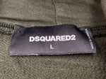 ディースクエアード DSQUARED2 Front Logo Hoodie フロント ロゴ フーディ スウェット パーカー モスグリーン 深緑 S74GU0568S54438 パーカ ワンポイント カーキ Lサイズ 104MT-2317